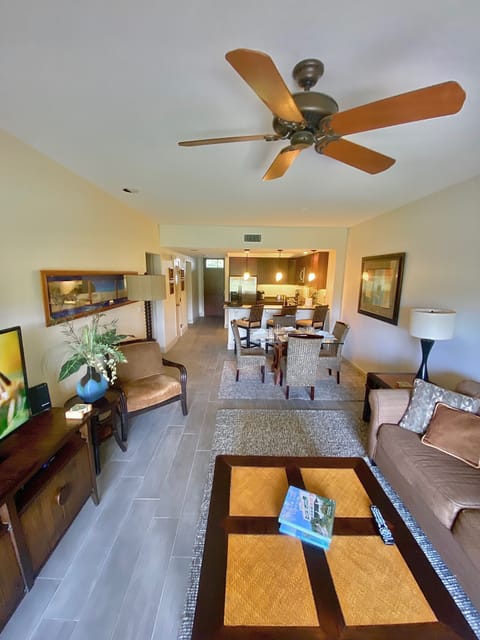 Light bright and airy with new paint and floor tile.