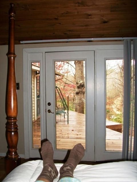 Wake up Looking Out on the Creek and Have Your Coffee on the Bedroom Deck!