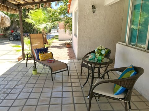 Front Porch relaxing! At Casa El Medano in Cabo San Lucas