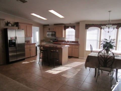 Very spacious, open kitchen. 