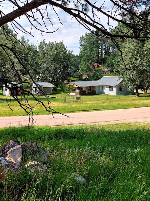 View of the cabin from the Mickelson Trail