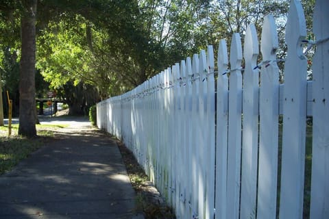 Who doesn't love a white picket fence? 
