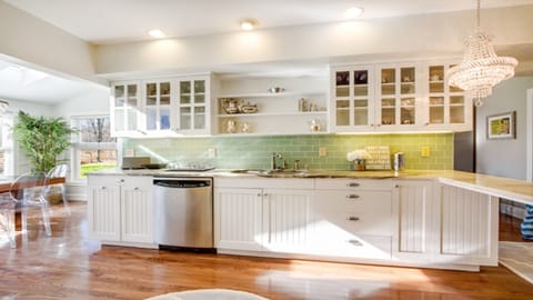 Stainless-Steel appliances in the Kitchen