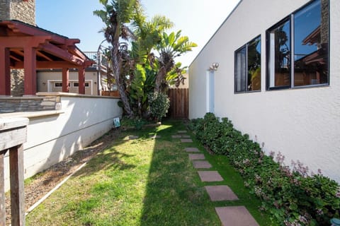 Back yard is enclosed, great for your pup