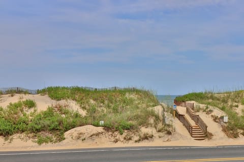 Steps from the beach. One of two direct beach access