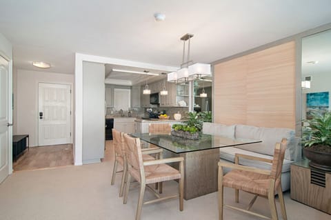 View from living room toward kitchen and entryway