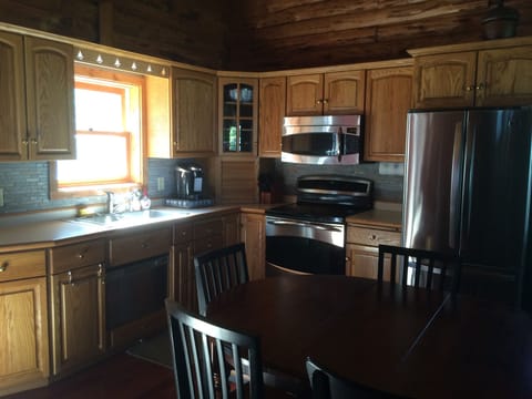 kitchen and dining area