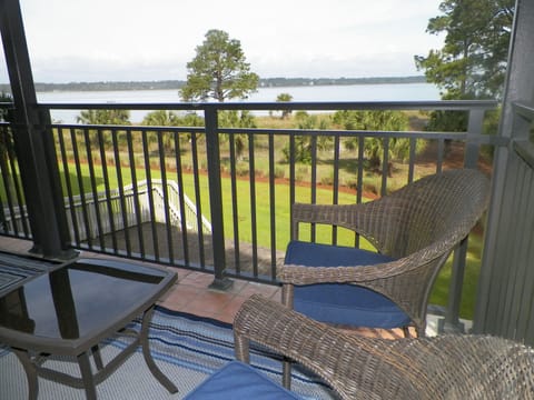 Enjoy a cup of  coffee with fabulous view from balcony off living room.