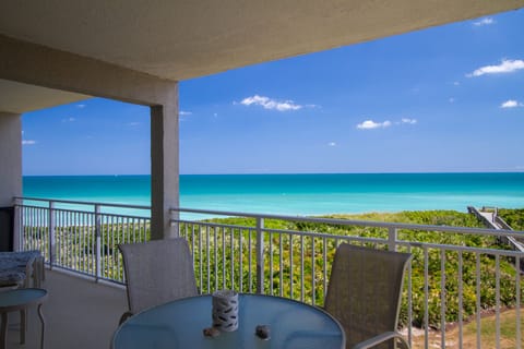 Beautiful View from our double balcony (older patio furniture shown)