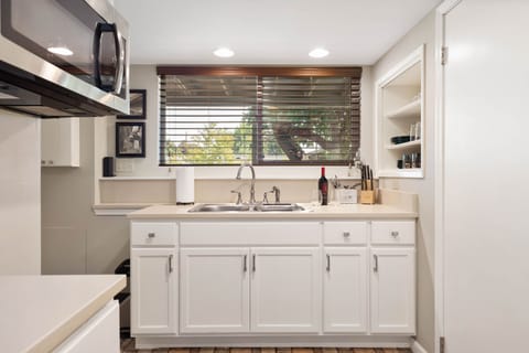 Kitchen looking out to garden area
