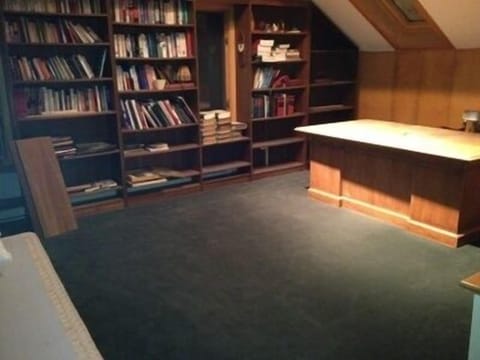 Loft library with bed