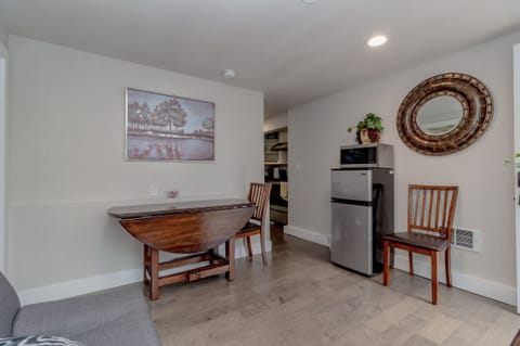 There is a smart TV on A2 great room wall. Enjoy free Netflix & Hulu.