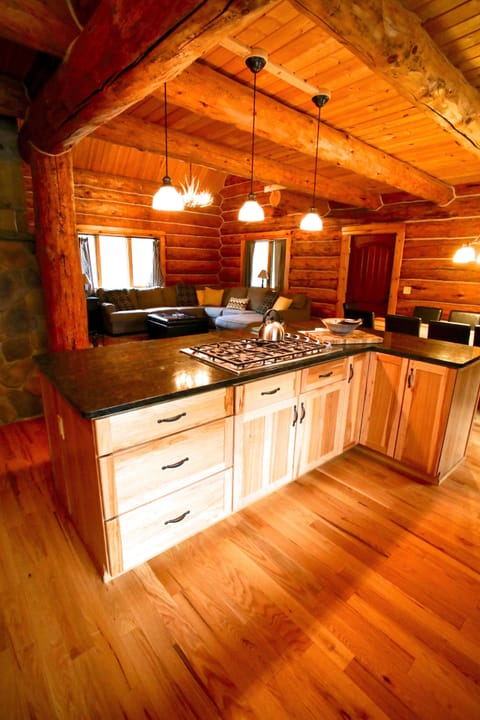 Chef's kitchen with large island 