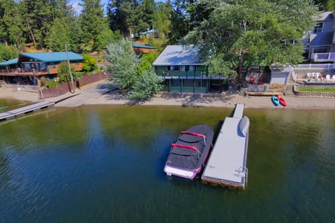 Plenty of room to park your boat or PWC's...or jump off the dock to cool off!