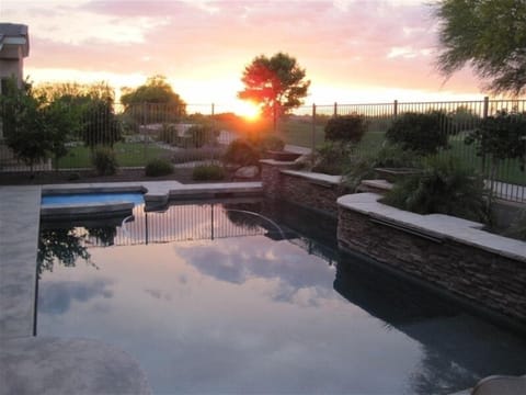 Beautiful April Sunset from our backyard