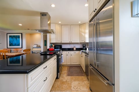 This high end kitchen includes everything you need to prepare a gourmet meal