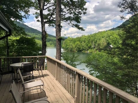 Springtime View of lake from upper deck