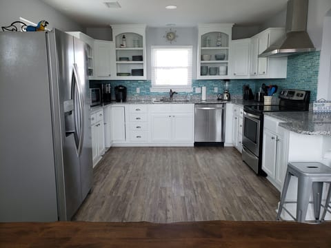 Fully stocked kitchen