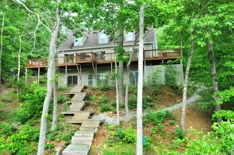 View from the dock looking back at the house.