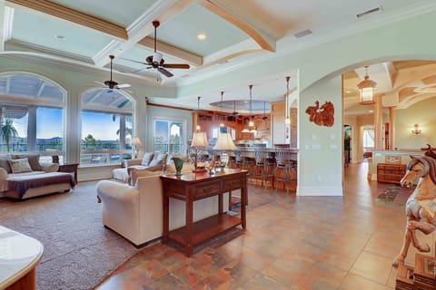 Check out the distant views out with picture windows.