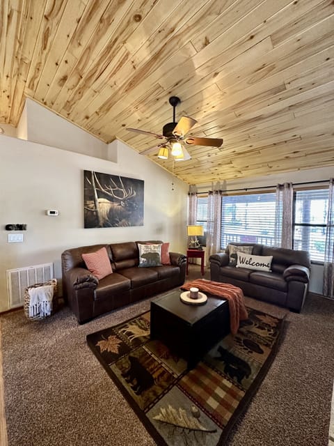 Brand New Sofa and Loevseat in this Living Room,Storage Chest Coffee Table 