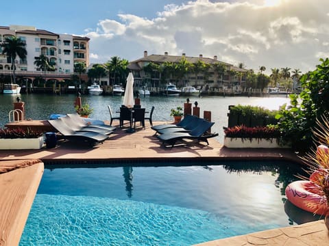It’s all about the view and the pool deck.