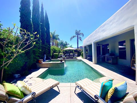 Bountiful sumptuous gated yard with private saltwater and spa 