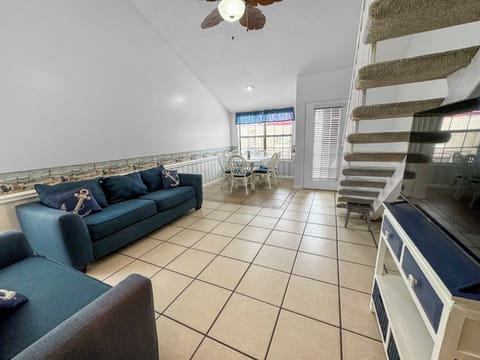 Spacious living room with all the comforts of home. 