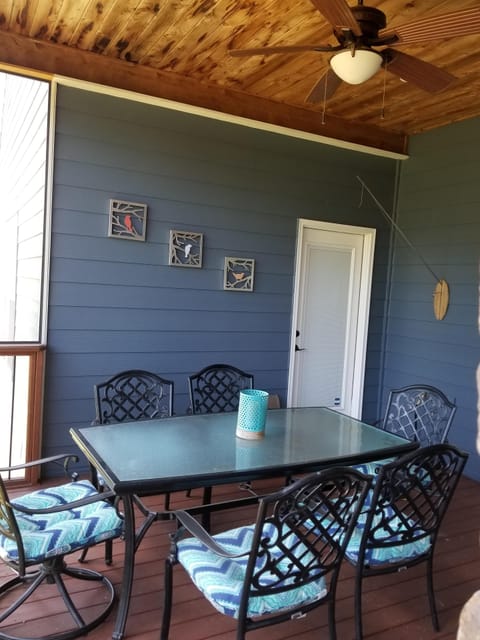 Dining area on back deck
