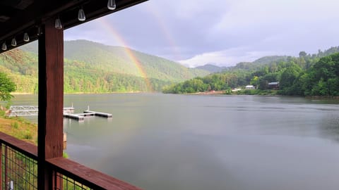 Relaxing on deck after rain - lucky shot
