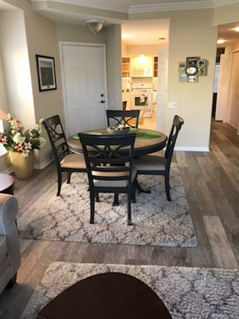 Living Room looking to Dining area and kitchen