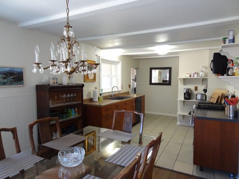 Dining Room/Kitchen-located on first floor. Dining glass table seating for six