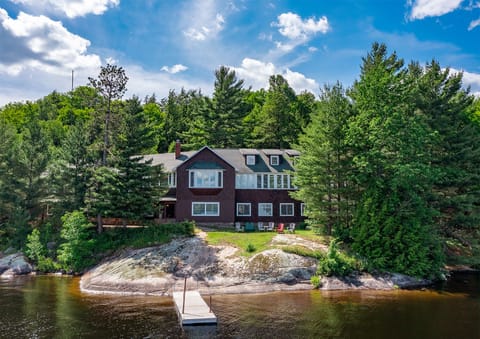 A view of the lodge from the Tupper Lake