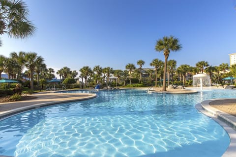 Enjoy the lagoon pool