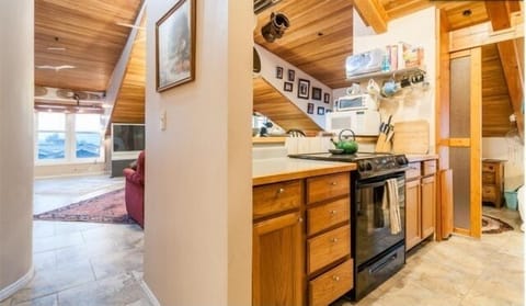 Our kitchen is connected to the great room.