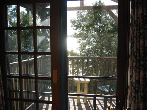 Looking from the Master BDR onto the Balcony