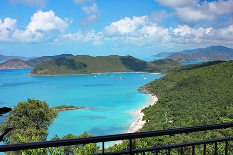 The view to the east overlooks the national park 