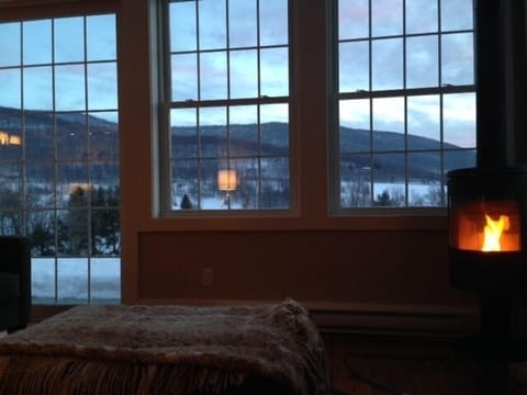 Winter couch view.