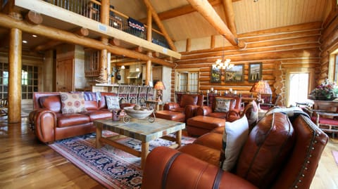 Great room with loft above