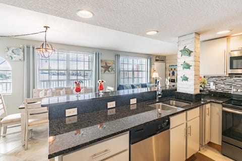 Beautiful view of the bay right from the kitchen