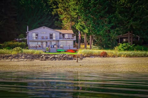 View of the Morning Sun Beach House from the water.