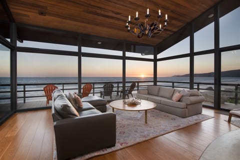 Experience the tranquility of sunset every night, inside or outside, your choice