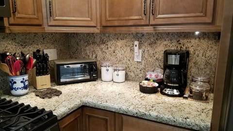 Stocked with your morning and prep necessities.