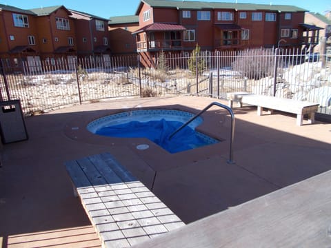 Shared outdoor hot tub