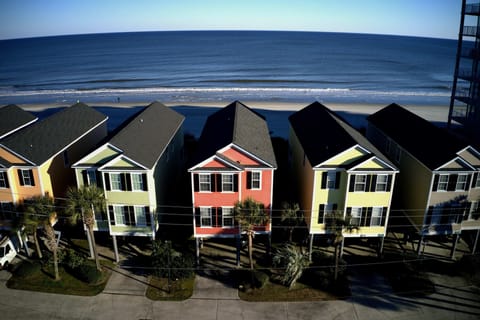 Drone pic of our beach house (in the middle)