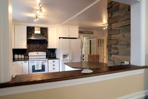 View of Gourmet Kitchen from the living area.  