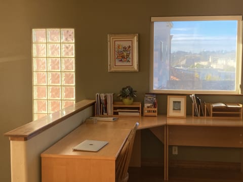 Desk with WiFi - bring your laptop and check your email or work remotely.