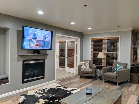 Relax in the large living room area.