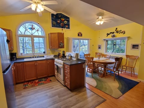 Kitchen and dining area