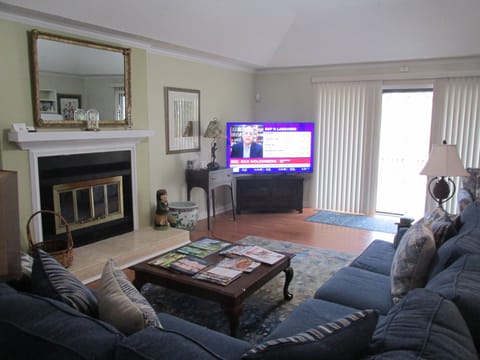 Living room with 56" all channel TV